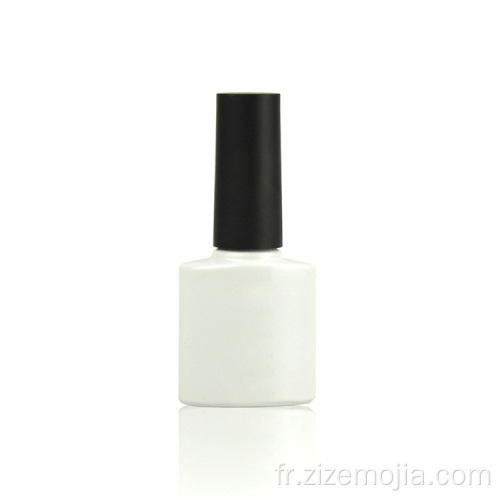 Flacon de vernis à ongles 10 ml blanc transparent 10 ml